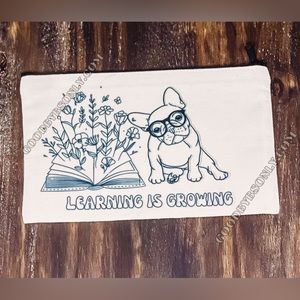 NWT MULTI-PURPOSE CANVAS BAG, SMART PUP, 8.3”x5”